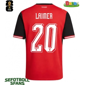 Österrike Konrad Laimer #20 Hemmaställ Barn VM 2026 Kortärmad (+ Korta byxor)